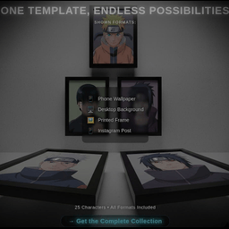 Naruto Templates– Ready-to-Print & Frame