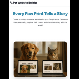 Pet Website Builder