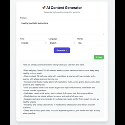 AI Content Generator