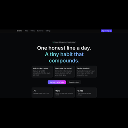 OneLine — One honest line a day