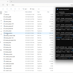 Bulk file renamer (windows)