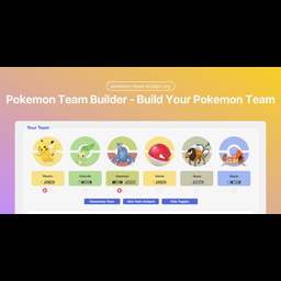 Pokemon Team Builder