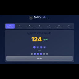 TapBPM Hub — A modern tap tempo toolkit