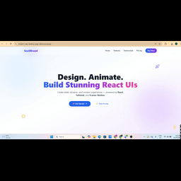 React SaaS Landing Page Template