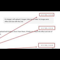 ChatGPT message timestamp for Chrome