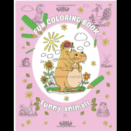 Funny animals Fun coloring book