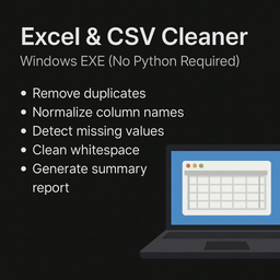Excel & CSV Cleaner — Windows EXE 