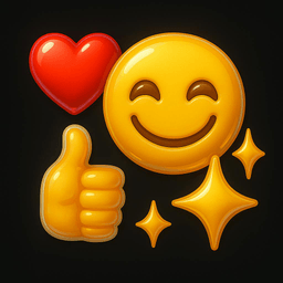 Liquid Glass Emojis – iMessage Pack