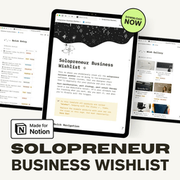 Solopreneur Business Wishlist