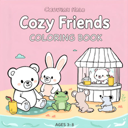 Cozy Friends Coloring Book for Kids 