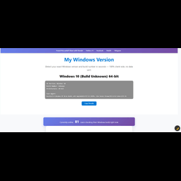 My Windows Version