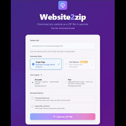 Website2zip