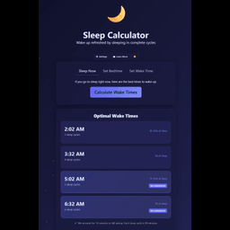Sleep Calculator