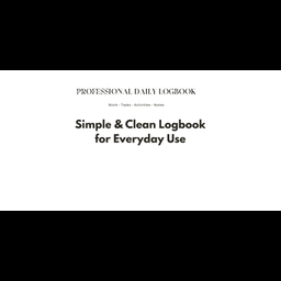 Professional Daily Logbook