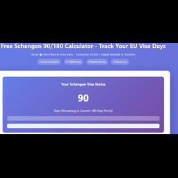 Schengen 90/180 Calculator
