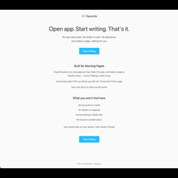 Daywrite — Morning Pages Made Simple