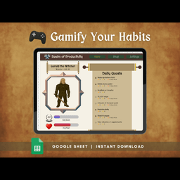 Habit Tracker as an RPG in Google Sheets