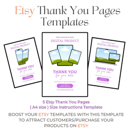 Etsy Thank You Pages
