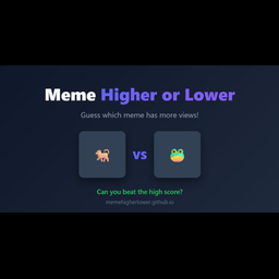 Meme Higher or Lower