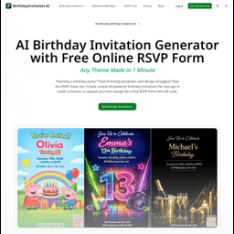 Birthday Invitation AI