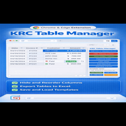 KRC Table Manager