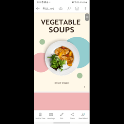 Vegetables soups Recipes Ebook