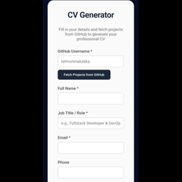 CV Generator 