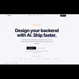Design production-ready database with AI