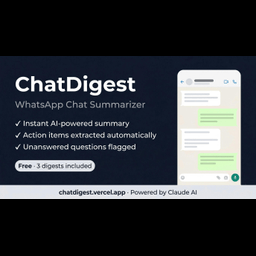 ChatDigest — WhatsApp Chat Summarizer