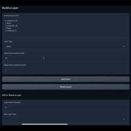 Neural Network Dashboard