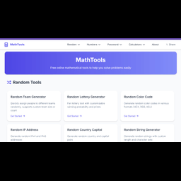Math Tools